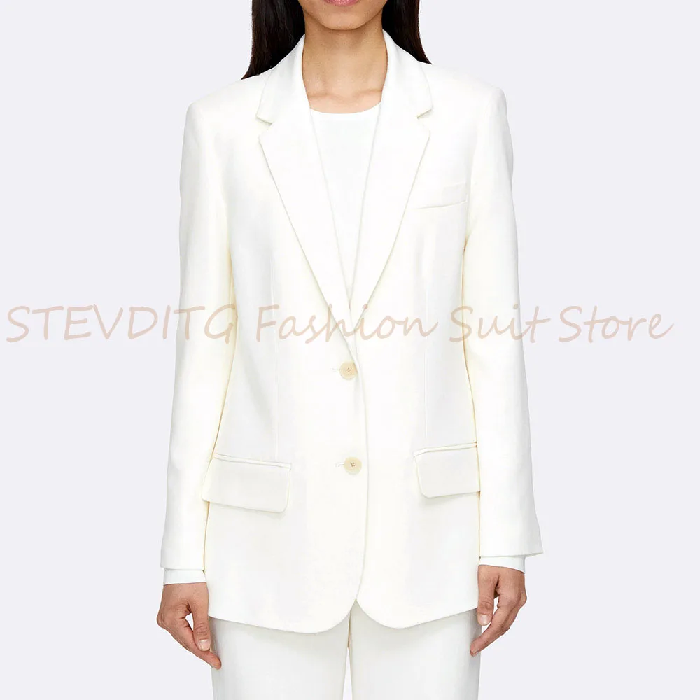 Fashion White Women's Suit Blazer Single Breasted Notch Lapel Short Slim Coat Fit Banquet Wedding Office 1 Piece Female Clothing
Fashion White Women's Suit Blazer Single Breasted Notch Lapel Short Slim Coat Fit Banquet Wedding Office 1 Piece Female Clothing