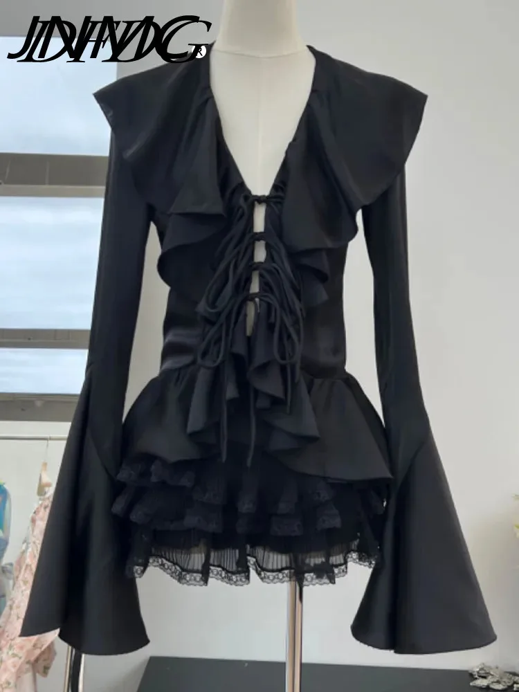 JNMC Весна/Лето Новинка 2024 Простая Повседневная рубашка с длинным рукавом и длинным рукавом с изображением листьев лотоса со складной юбкой для женщин
JNMC Весна/Лето Новинка 2024 Простая Повседневная рубашка с длинным рукавом и длинным рукавом с изображением листьев лотоса со складной юбкой для женщин