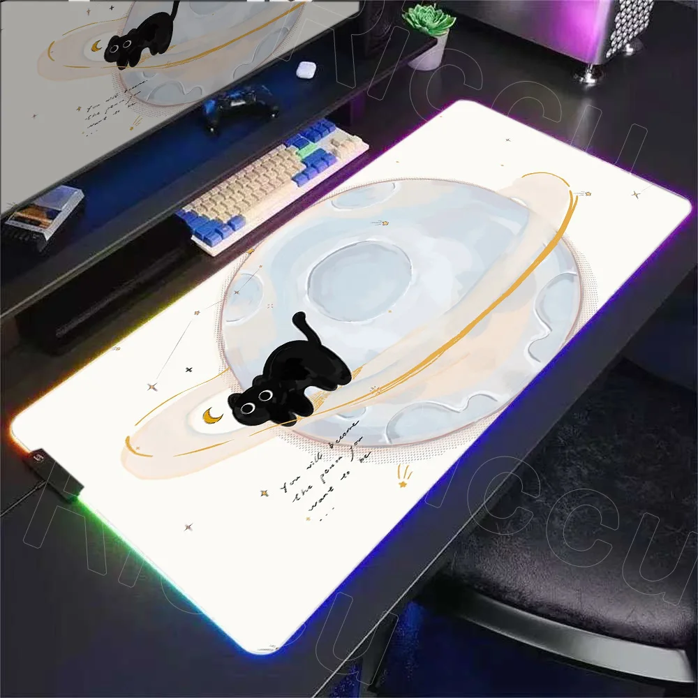New RGB Cute Cat Mouse Pad Large Computer Office Game Table Mats XXL Natural Rubber Anti-slip Keyboard Mousepads Clean Desk Pads
New RGB Cute Cat Mouse Pad Large Computer Office Game Table Mats XXL Natural Rubber Anti-slip Keyboard Mousepads Clean Desk Pads