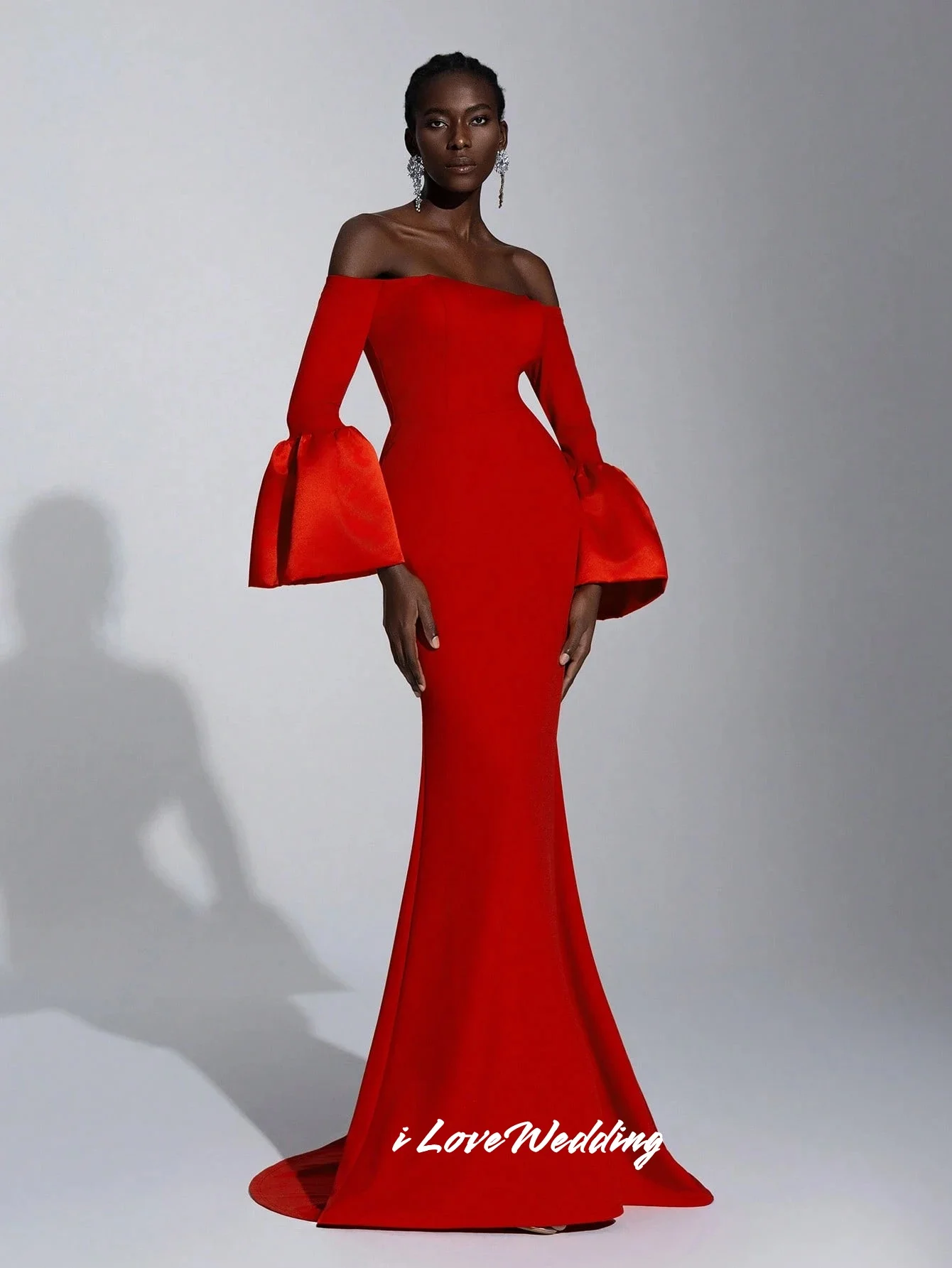 Red Strapless Evening Dress 2025 Off Shoulder Long Sleeve Mermaid Sweep Train Pleat Floor Length Wedding Party Dress Customized
Red Strapless Evening Dress 2025 Off Shoulder Long Sleeve Mermaid Sweep Train Pleat Floor Length Wedding Party Dress Customized