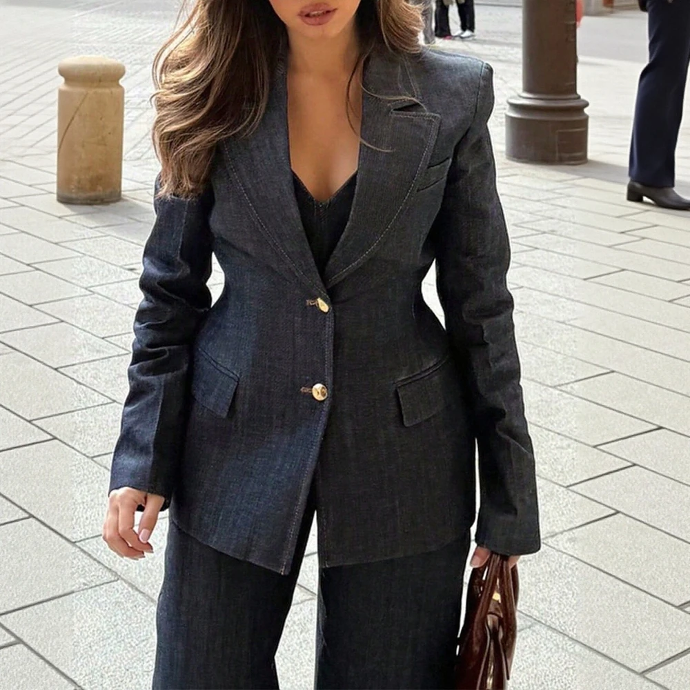 Business Women's Long Sleeve Straight Tube Suit Tailored Fit Commute Style Top Quality Material Fashionable Design
Business Women's Long Sleeve Straight Tube Suit Tailored Fit Commute Style Top Quality Material Fashionable Design