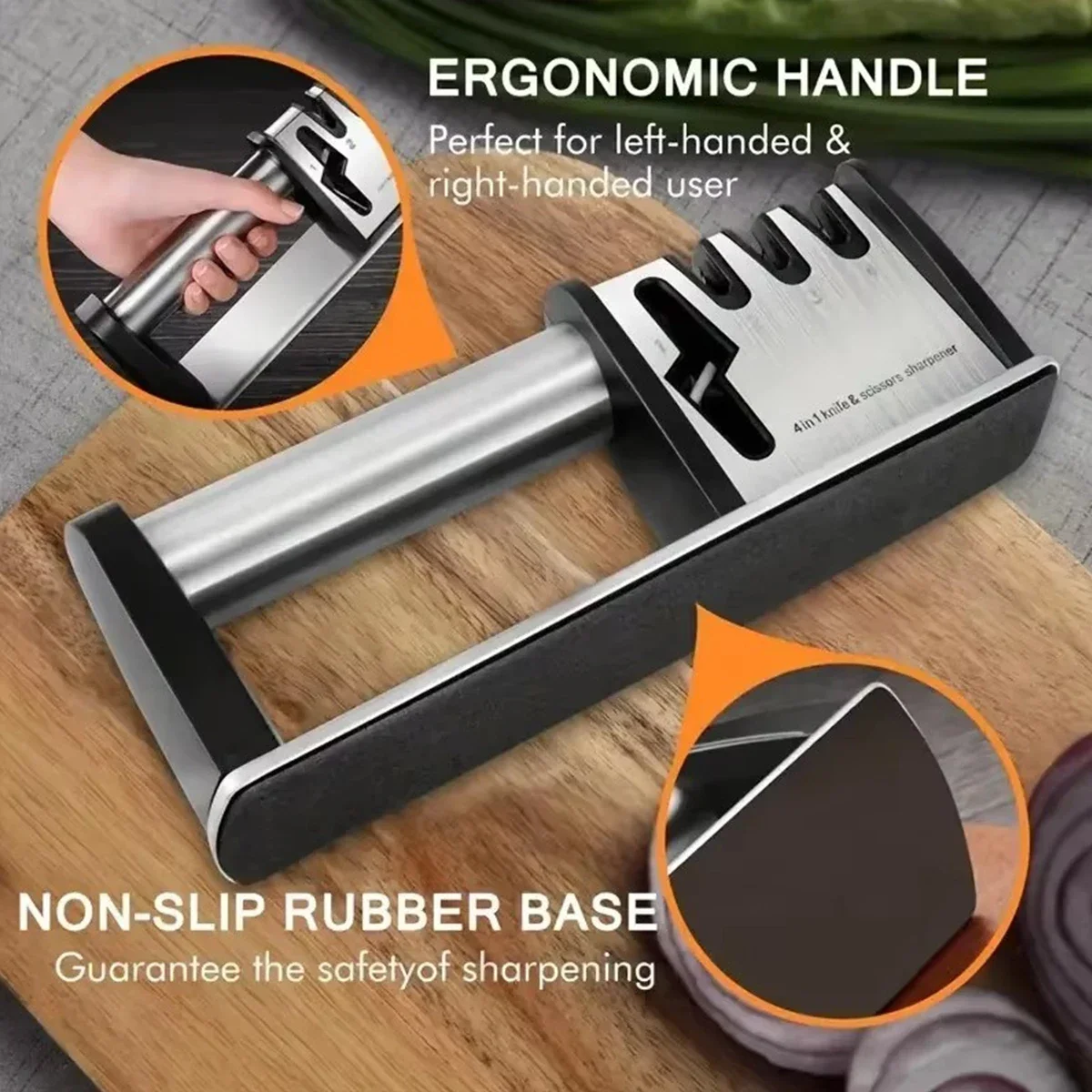 Diamond Sharpening Kit | 4-Step Manual System for Knives/Scissors, Non-Slip Base & Portable Design for Home/Camping Tools
Diamond Sharpening Kit | 4-Step Manual System for Knives/Scissors, Non-Slip Base & Portable Design for Home/Camping Tools