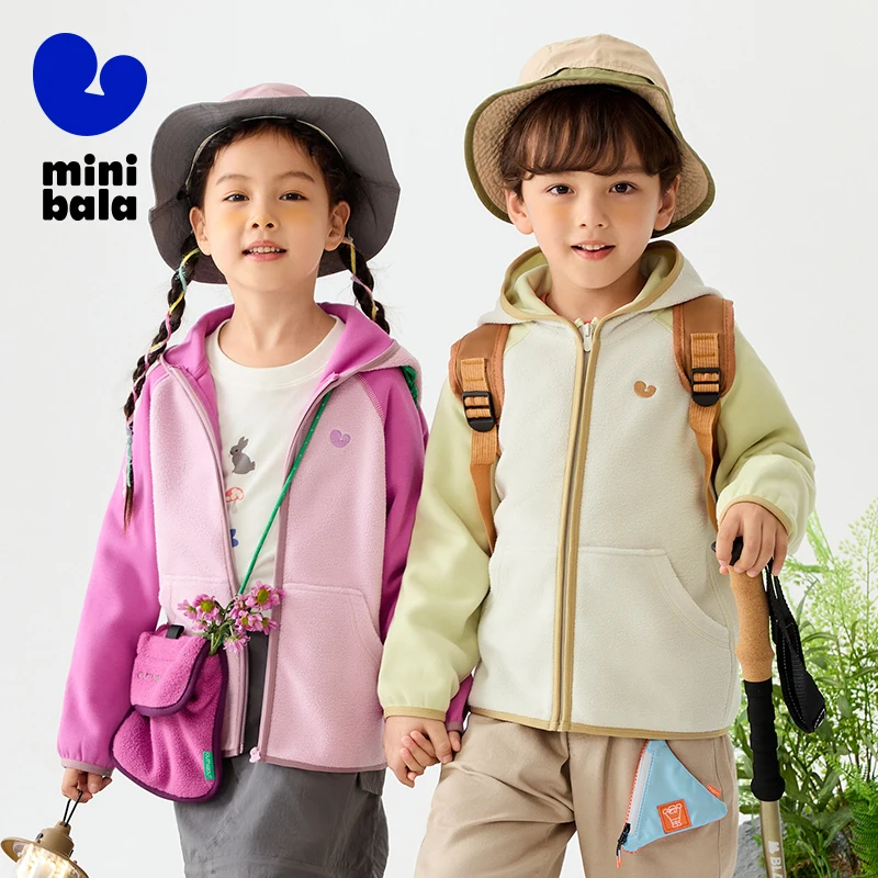 Mini Bala Unisex Kids Fleece-lined Hooded Outerwear 2025 New Spring Baby Color-blocking Stylish Warm Top
Mini Bala Unisex Kids Fleece-lined Hooded Outerwear 2025 New Spring Baby Color-blocking Stylish Warm Top