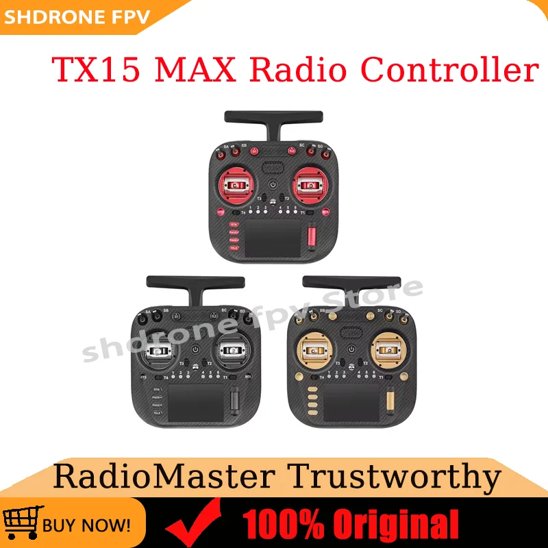 Radiomaster TX15 Max 3.5inch IPS Touchscreen Radio Controller ExpressLRS AG02 CNC Hall Gimbal Built-in Gyro Microphone for Drone
Radiomaster TX15 Max 3.5inch IPS Touchscreen Radio Controller ExpressLRS AG02 CNC Hall Gimbal Built-in Gyro Microphone for Drone