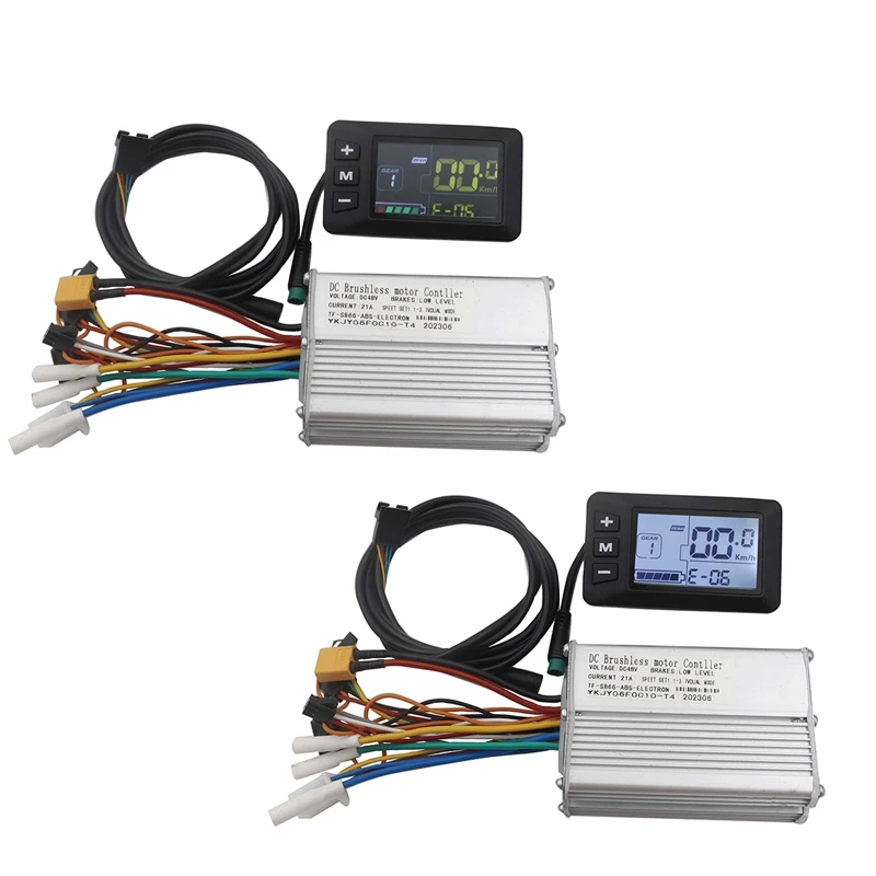 Electric Scooter Brushless Motor Controller 48V 21A+S866 LCD Display Dashboard Kit E-Scooter Parts Accessories Black+White
Electric Scooter Brushless Motor Controller 48V 21A+S866 LCD Display Dashboard Kit E-Scooter Parts Accessories Black+White