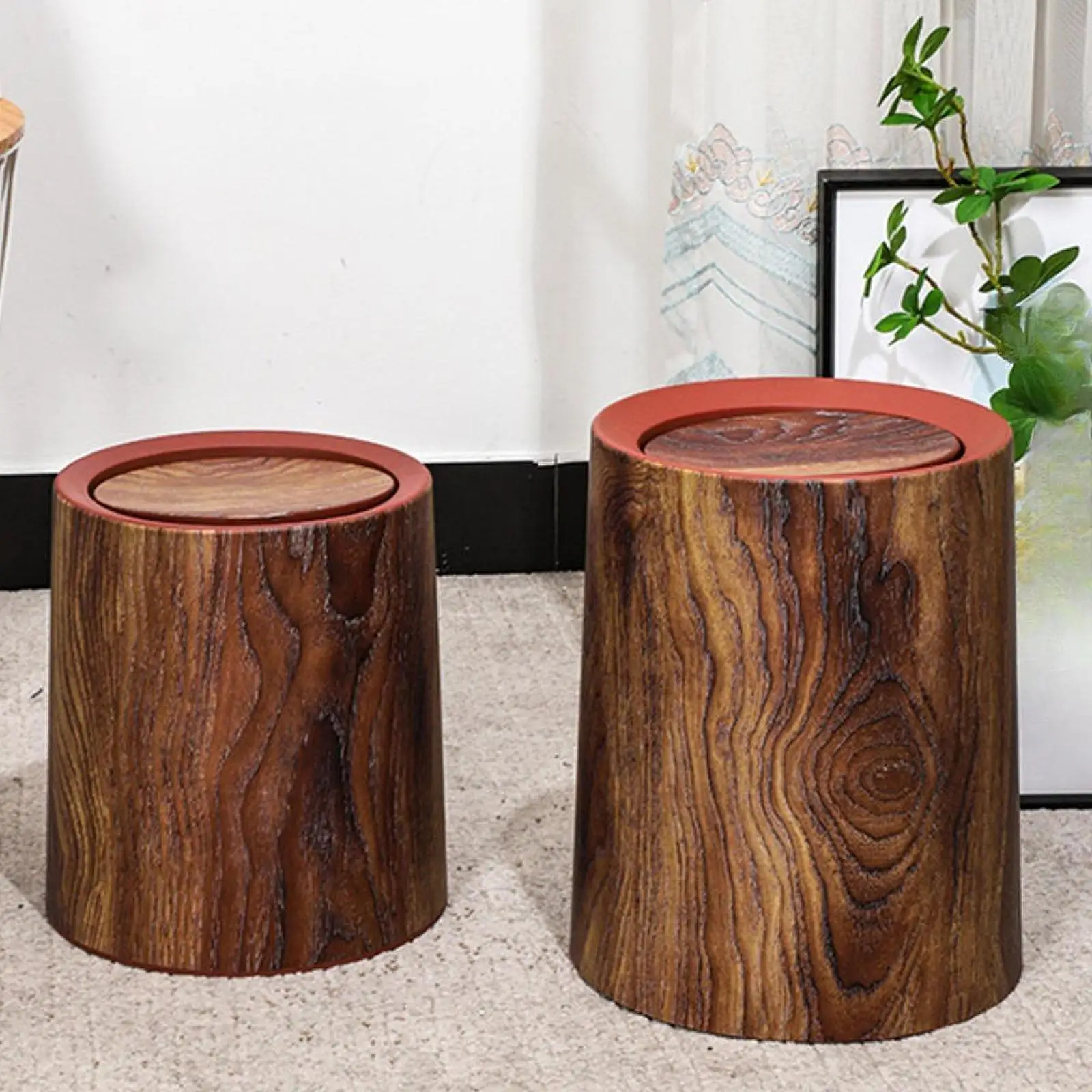 Imitation Wood Trash Can,Round Creative Trash Bin,Compact,Retro Garbage Container Bin Rubbish Bin for Study Room Kitchen Home
Imitation Wood Trash Can,Round Creative Trash Bin,Compact,Retro Garbage Container Bin Rubbish Bin for Study Room Kitchen Home