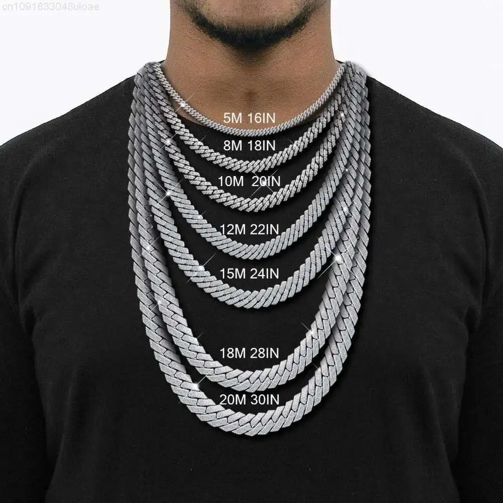 Popular 8mm Cuban Link Chain 925 Silver Iced Out Hiphop Men Custom Moissanite Cuban Chain
Popular 8mm Cuban Link Chain 925 Silver Iced Out Hiphop Men Custom Moissanite Cuban Chain