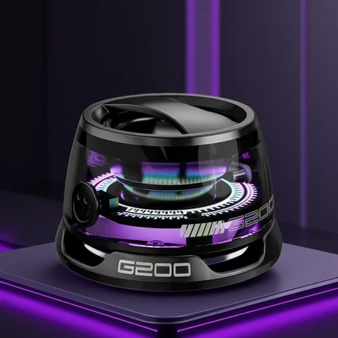 Suction Cup Portable Bluetooth Speaker for Mobile Phone Convenient Mini LED Small G200 Loud Volume Mobile Phone Amplifier