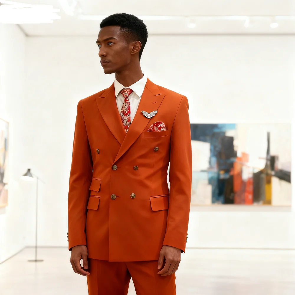 Настраиваемый двубортный деловой мужской костюм с острыми лацканами, приталенный свадебный пиджак, куртка для курения для особых случаев
Настраиваемый двубортный деловой мужской костюм с острыми лацканами, приталенный свадебный пиджак, куртка для курения для особых случаев