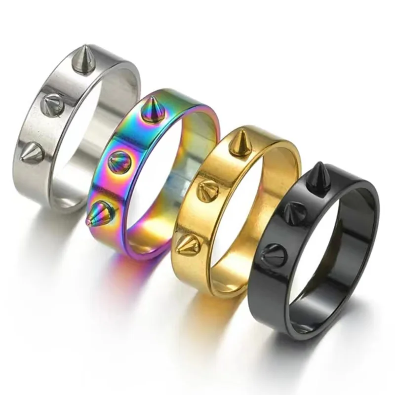 Self-defense Stainless Steel Rings Punk Style Men's And Women's Thorn Jewelry Joyas Para Hombres Y Mujeres Fashion Charm Jewelry
Self-defense Stainless Steel Rings Punk Style Men's And Women's Thorn Jewelry Joyas Para Hombres Y Mujeres Fashion Charm Jewelry