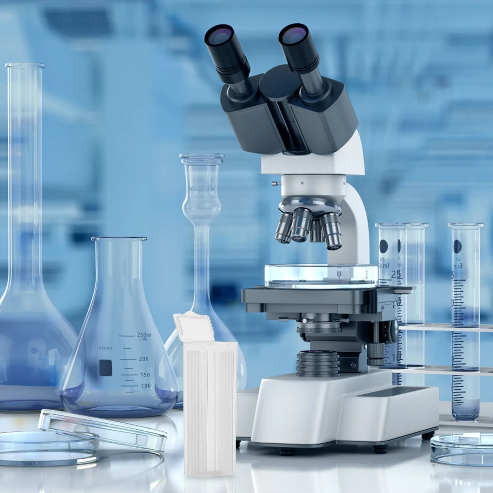 10Pcs Microscope Slide Storage Box Plastic Holder Laboratory Slide Organizer Case Empty Compact 5 Slides Pathology Sample
10Pcs Microscope Slide Storage Box Plastic Holder Laboratory Slide Organizer Case Empty Compact 5 Slides Pathology Sample