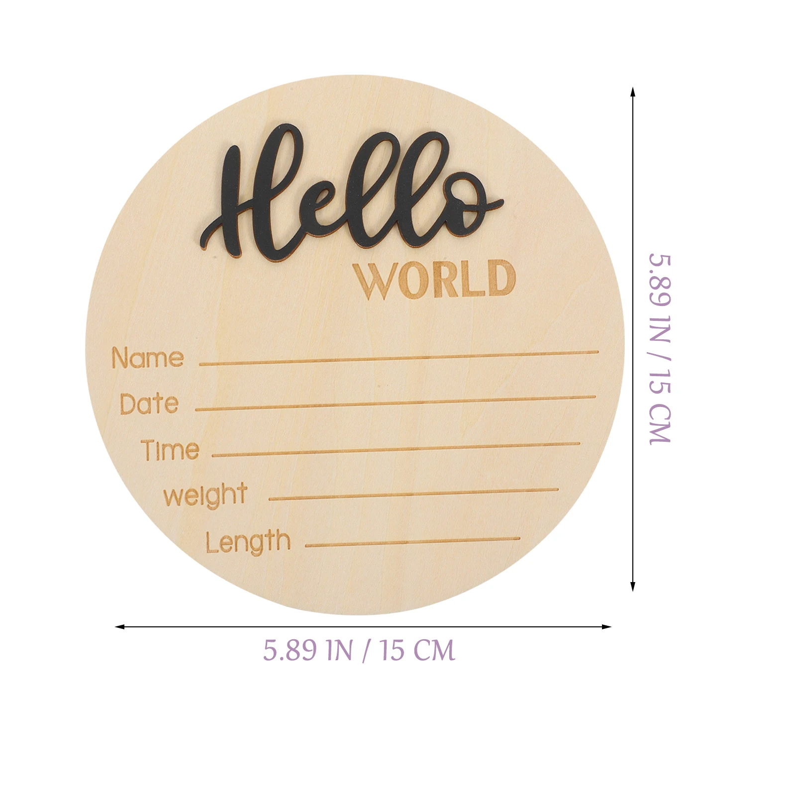 Wooden Birth Announcement Sign Round Infant Newborn Name Sign for Hospital Photography Prop Handprint Keepsake
Wooden Birth Announcement Sign Round Infant Newborn Name Sign for Hospital Photography Prop Handprint Keepsake