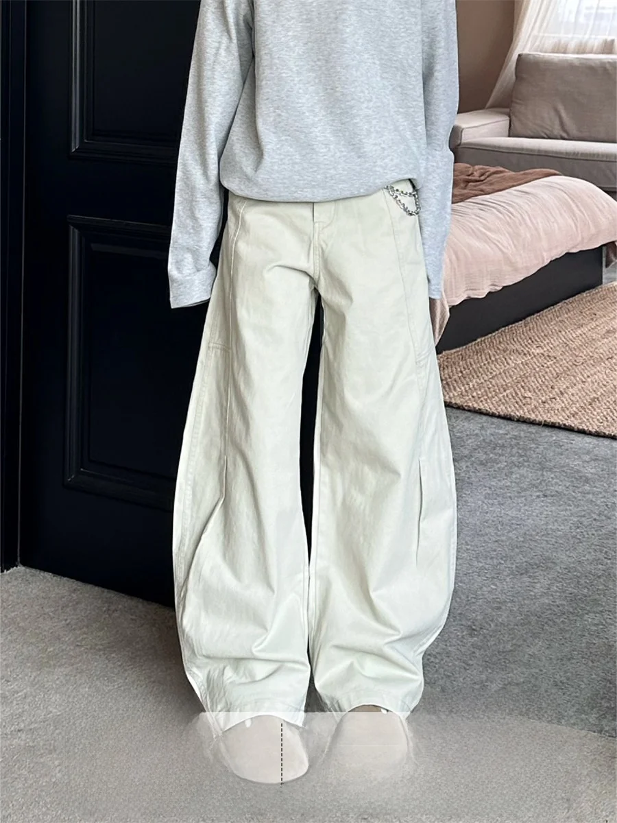 Нейтральные свободные повседневные брюки для мужчин и женщин, осенняя уличная одежда, универсальная рабочая одежда, джинсы, растягивающие среднюю талию
Нейтральные свободные повседневные брюки для мужчин и женщин, осенняя уличная одежда, универсальная рабочая одежда, джинсы, растягивающие среднюю талию