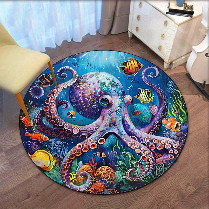 Осьминог подводный морской жизни круглый ковер красочный океан рыба коралловый риф узор напольный коврик для детской комнаты пляжный дом ДекорМайская тема
Осьминог подводный морской жизни круглый ковер красочный океан рыба коралловый риф узор напольный коврик для детской комнаты пляжный дом ДекорМайская тема