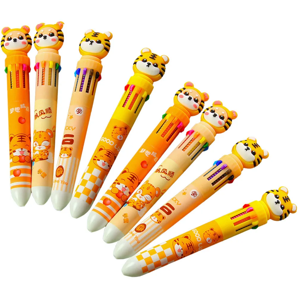 8pcs Multicolored Pens Ballpoint Pen Kids Cartoon Silicone Head Colorful Writing School Supplies Neutral Gift
8pcs Multicolored Pens Ballpoint Pen Kids Cartoon Silicone Head Colorful Writing School Supplies Neutral Gift
