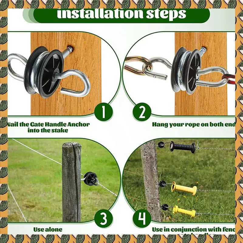 A77I 30Pcs Electric Fence Gate Handle Anchor Electric Fence Insulators Fence Wire Insulators For Electric Fence Wood Post
A77I 30Pcs Electric Fence Gate Handle Anchor Electric Fence Insulators Fence Wire Insulators For Electric Fence Wood Post