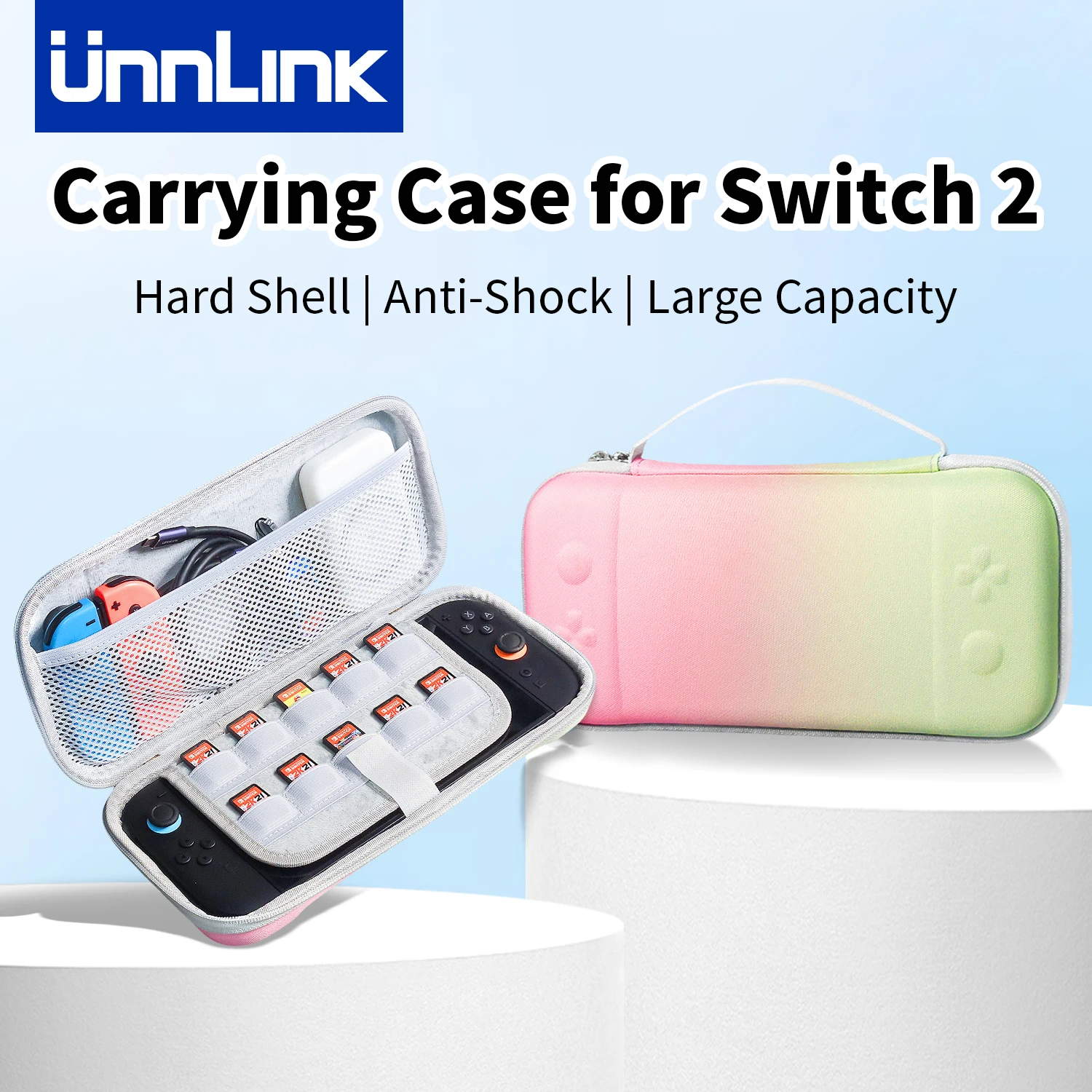 Защитный дорожный чехол Unnlink для Switch 2, милая портативная сумка-футляр для хранения, жесткий чехол для аксессуаров NS 2
Защитный дорожный чехол Unnlink для Switch 2, милая портативная сумка-футляр для хранения, жесткий чехол для аксессуаров NS 2