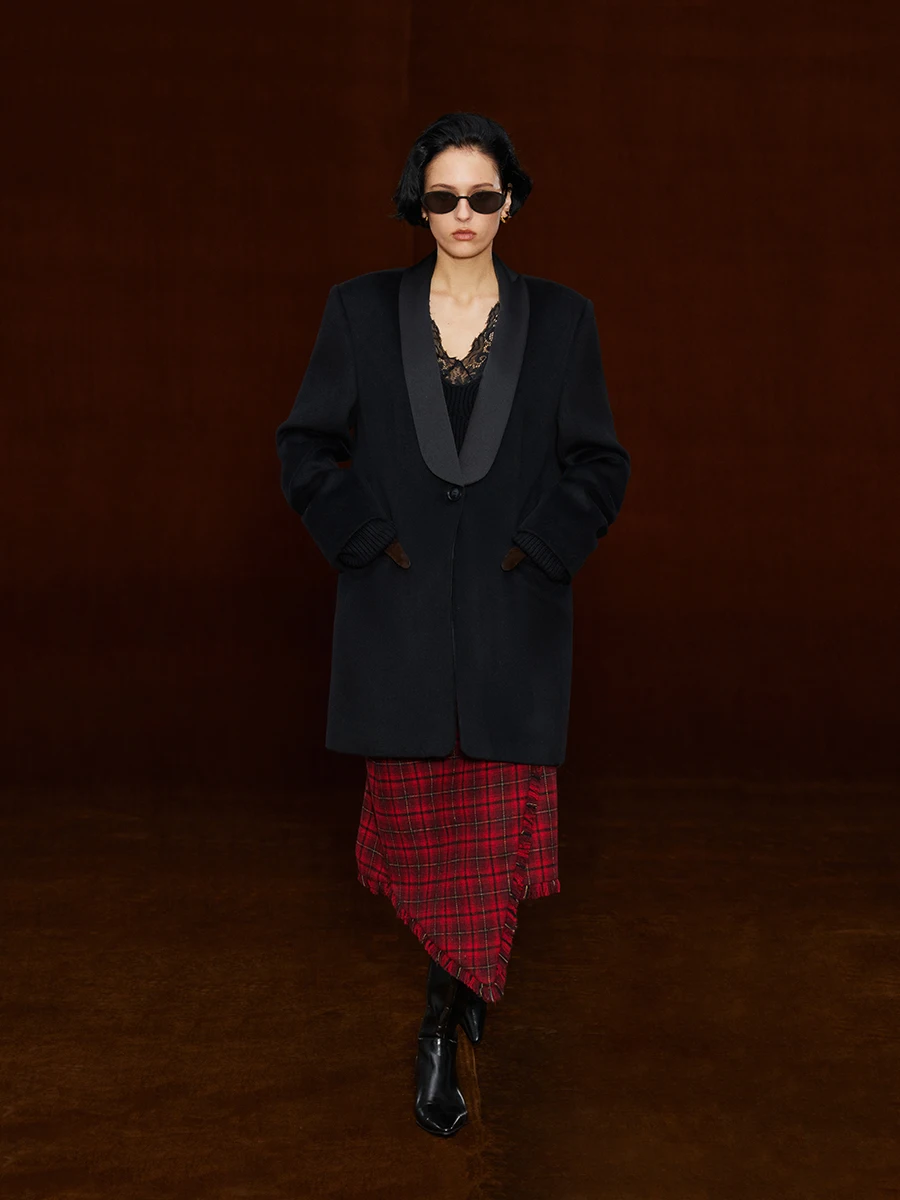 Classic Satin Wool Coat Randpickee Reimagined Green Fruit Collar Street Style Straight Cut Long Sleeve Women's Fashion
Classic Satin Wool Coat Randpickee Reimagined Green Fruit Collar Street Style Straight Cut Long Sleeve Women's Fashion