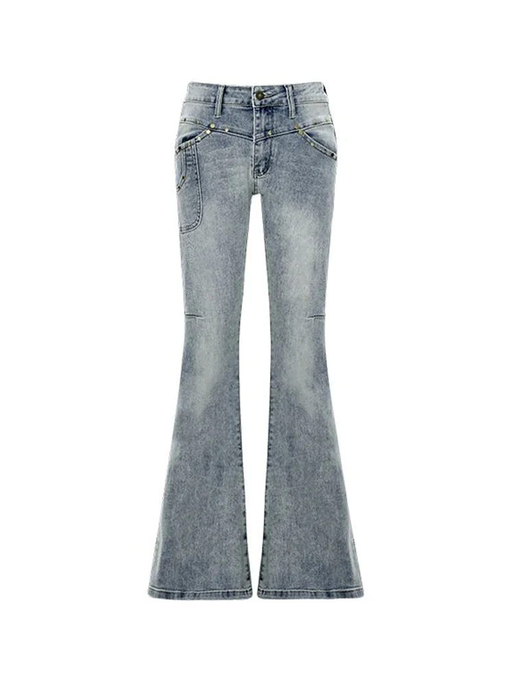 Women's Blue Cargo Baggy Bell-Bottom Jeans Y2K American High Street Harajuku Aesthetic Vintage Jeans Pants Trousers Clothing New 
Women's Blue Cargo Baggy Bell-Bottom Jeans Y2K American High Street Harajuku Aesthetic Vintage Jeans Pants Trousers Clothing New