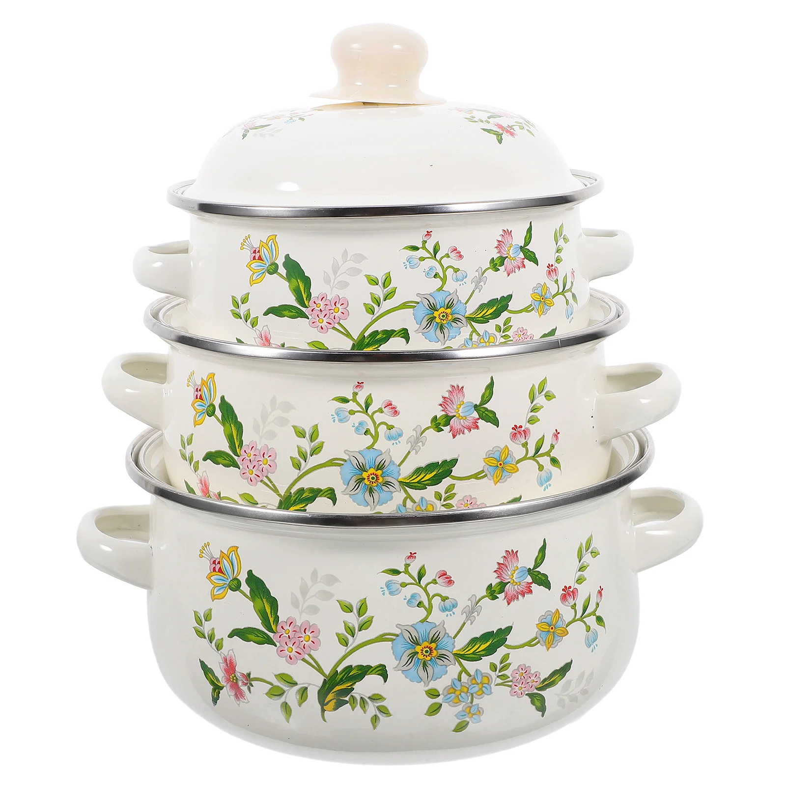 3Pcs Mini Stock Pots Set Enamel Cooking Pots Small Saucepan Soup Pot with Handles for Stove Top Cooking Baby Food Milk Noodles
3Pcs Mini Stock Pots Set Enamel Cooking Pots Small Saucepan Soup Pot with Handles for Stove Top Cooking Baby Food Milk Noodles