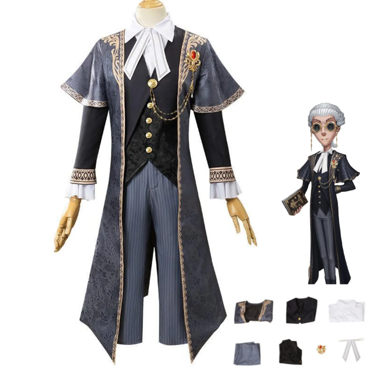 Anime Game Identity Ⅴ Freddy Riley Lawyer Cosplay Costume The Weight of Justice Tailcoat Jacket Uniform Man Carnival Suit
Anime Game Identity Ⅴ Freddy Riley Lawyer Cosplay Costume The Weight of Justice Tailcoat Jacket Uniform Man Carnival Suit