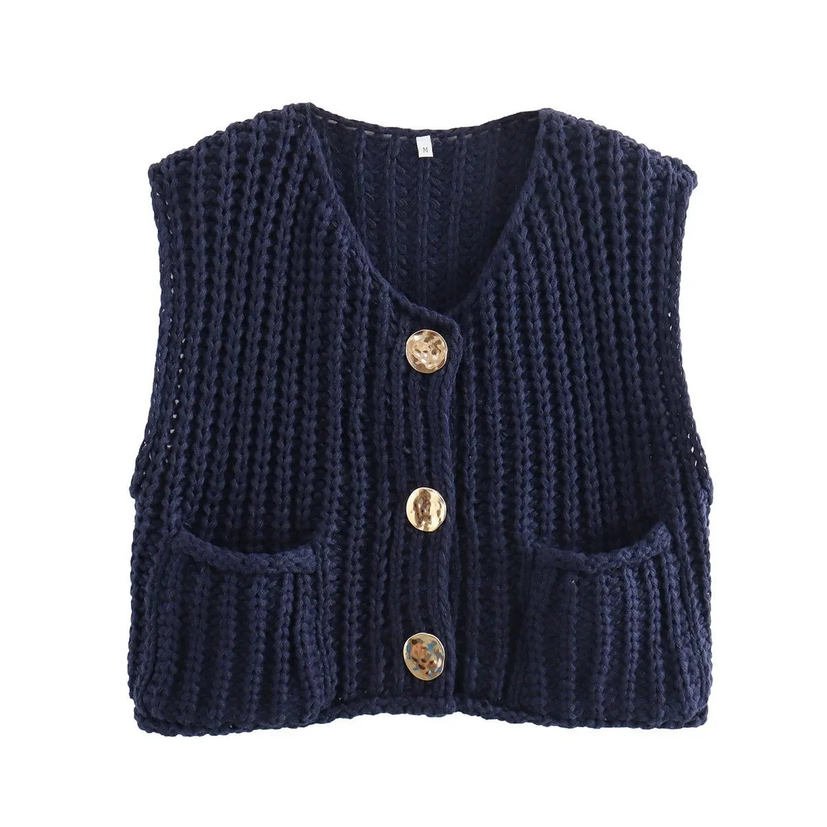 Fashion Knit Sweater Vest For Women gilet en maille Solid Loose Casual Sweater Vest Cable Luxury Designer Long sleeves Tops 2026
Fashion Knit Sweater Vest For Women gilet en maille Solid Loose Casual Sweater Vest Cable Luxury Designer Long sleeves Tops 2026