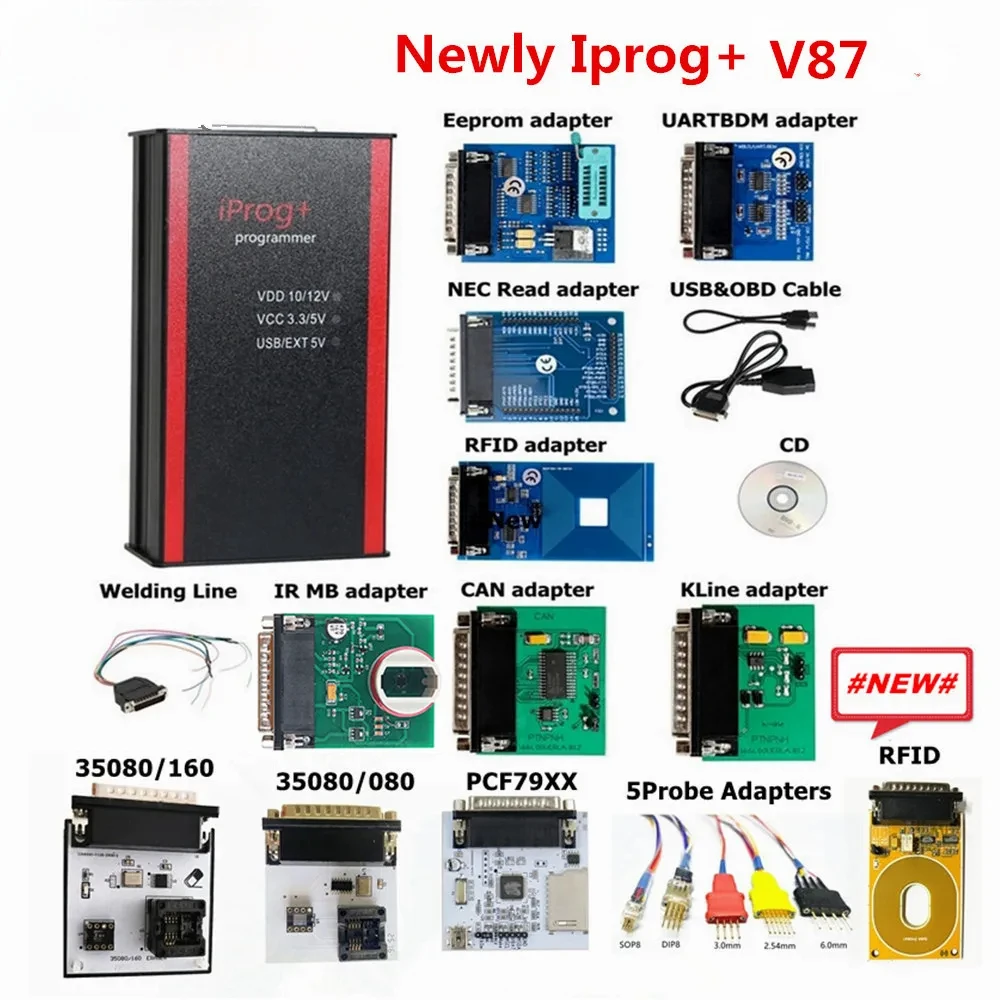 Iprog + V87 Полные адаптеры Автоматический ключ Программатор ЭБУ Iprog Plus Eeprom IMMO Подушка безопасности Сброс приборной панели Километр PK Digiprog 3 Carprog
Iprog + V87 Полные адаптеры Автоматический ключ Программатор ЭБУ Iprog Plus Eeprom IMMO Подушка безопасности Сброс приборной панели Километр PK Digiprog 3 Carprog