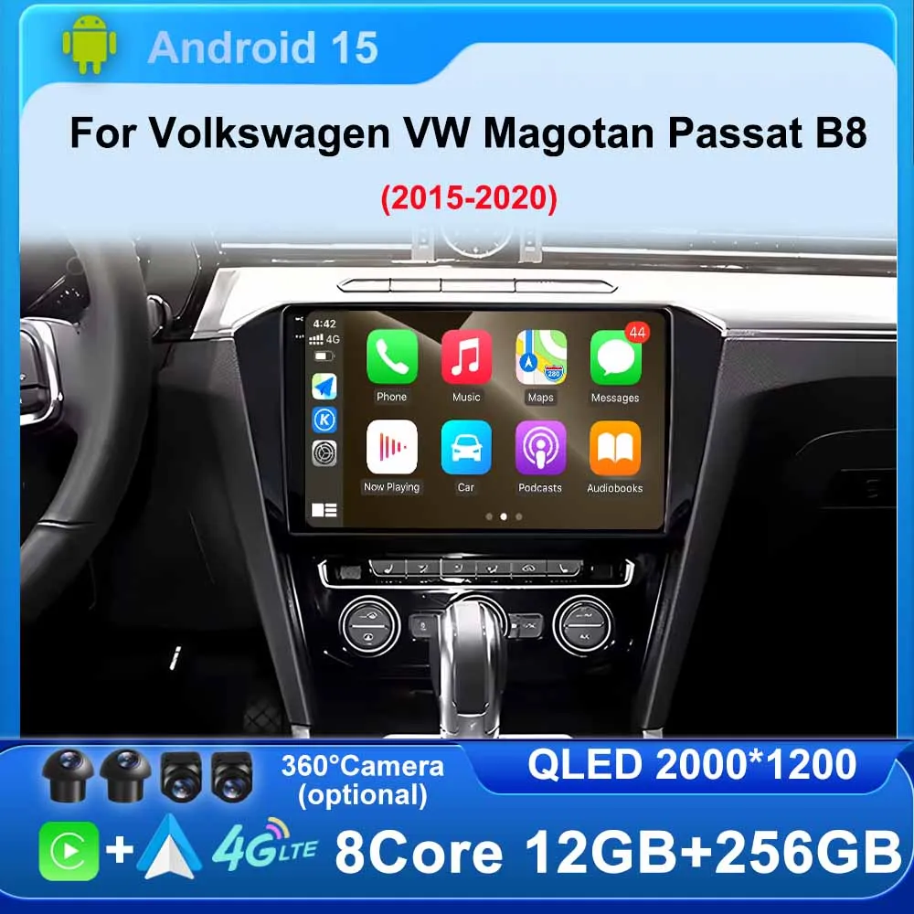 Android15 Car Radio for Volkswagen VW Magotan Passat B8 2015 2016 2017 2018 2019 2020 Carplay Auto Player Multimedia GPS DSP
Android15 Car Radio for Volkswagen VW Magotan Passat B8 2015 2016 2017 2018 2019 2020 Carplay Auto Player Multimedia GPS DSP