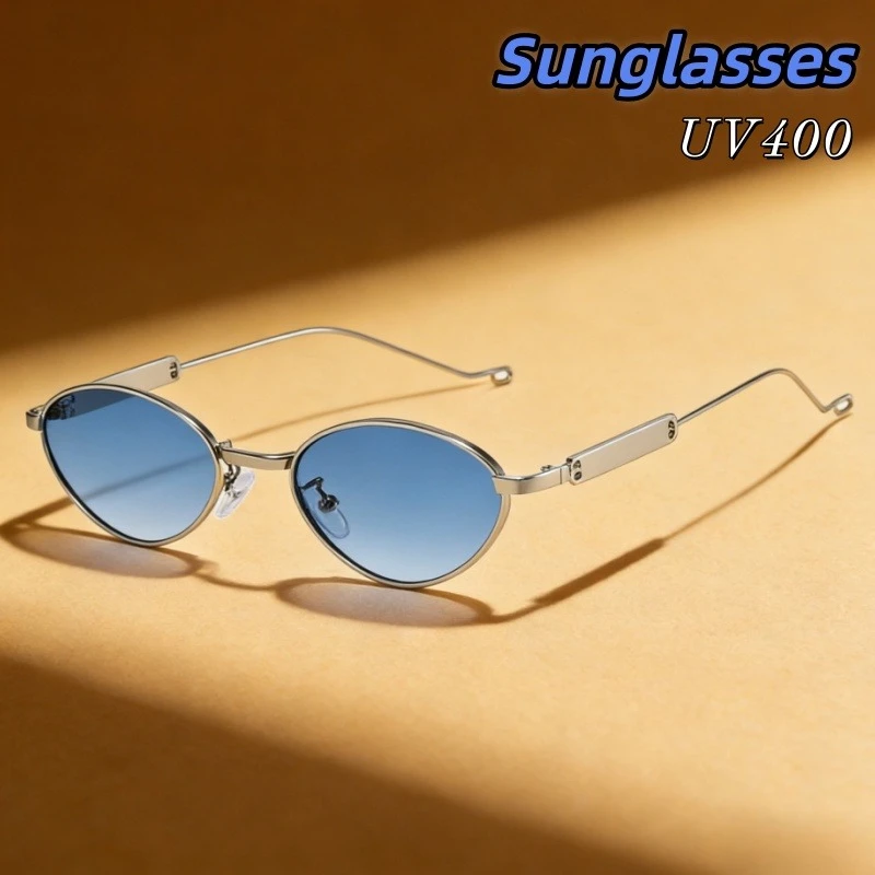 Fashionable Vintage Women's Oval Small Frame Sunglasses Man High-end Stage Performances Luxury Gorgeous UV Resistant Glasses
Fashionable Vintage Women's Oval Small Frame Sunglasses Man High-end Stage Performances Luxury Gorgeous UV Resistant Glasses