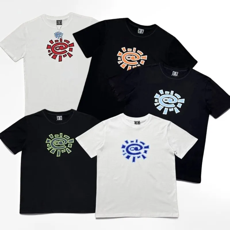 High quality Multi Color Sun Roll Printed Cotton Round Neck Short Sleeves Summer T shirts Casual Men Women T shirt Top
High quality Multi Color Sun Roll Printed Cotton Round Neck Short Sleeves Summer T shirts Casual Men Women T shirt Top