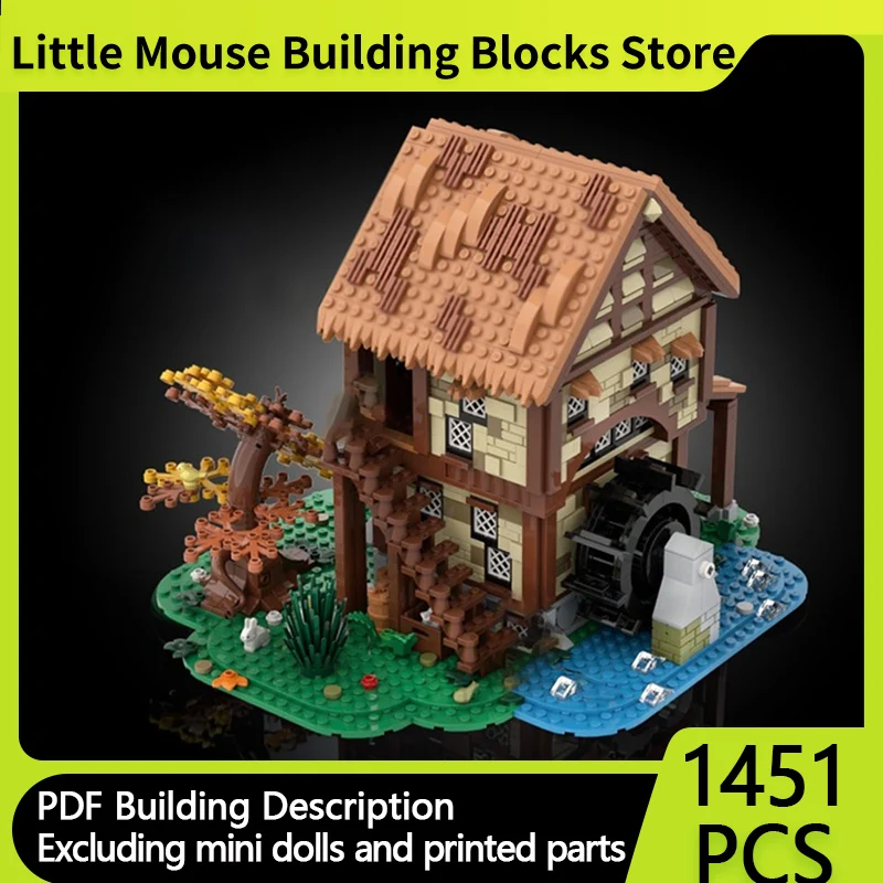 Medieval Castle Model MOC Building Bricks Village Water Mill Modular Technology Gifts Holiday Assemble Children Toys Suit 
Medieval Castle Model MOC Building Bricks Village Water Mill Modular Technology Gifts Holiday Assemble Children Toys Suit