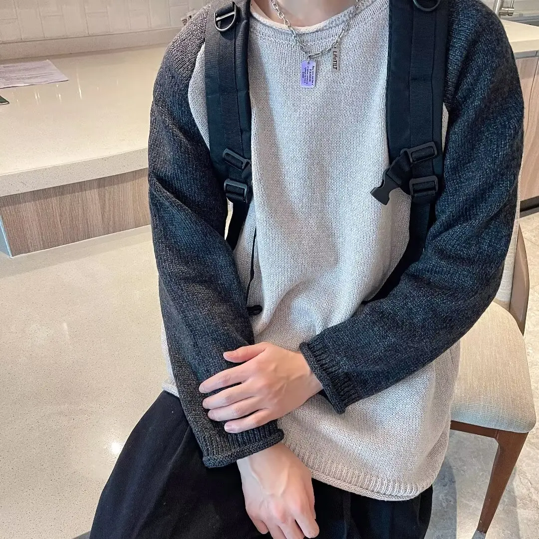 Fall Winter plus Size 300 Pou Simple Color Blo Men's Loose Knitted Sweater American INS Lazy Sle Jaet Diamond Patter...
Fall Winter plus Size 300 Pou Simple Color Blo Men's Loose Knitted Sweater American INS Lazy Sle Jaet Diamond Patter...