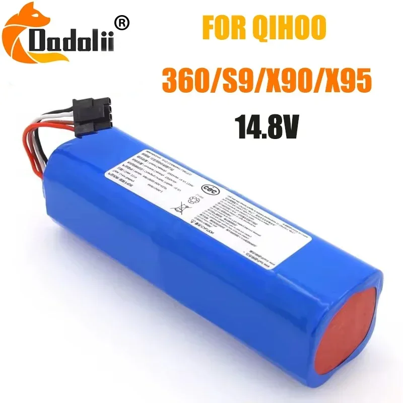 14.4V 12800mAh 18650 Li-ion Battery Pack For 360 Robot S9, X90, X95 ,Eufy RoboVac L10 L70 Vacuum Cleaner Replacement Batteries
14.4V 12800mAh 18650 Li-ion Battery Pack For 360 Robot S9, X90, X95 ,Eufy RoboVac L10 L70 Vacuum Cleaner Replacement Batteries