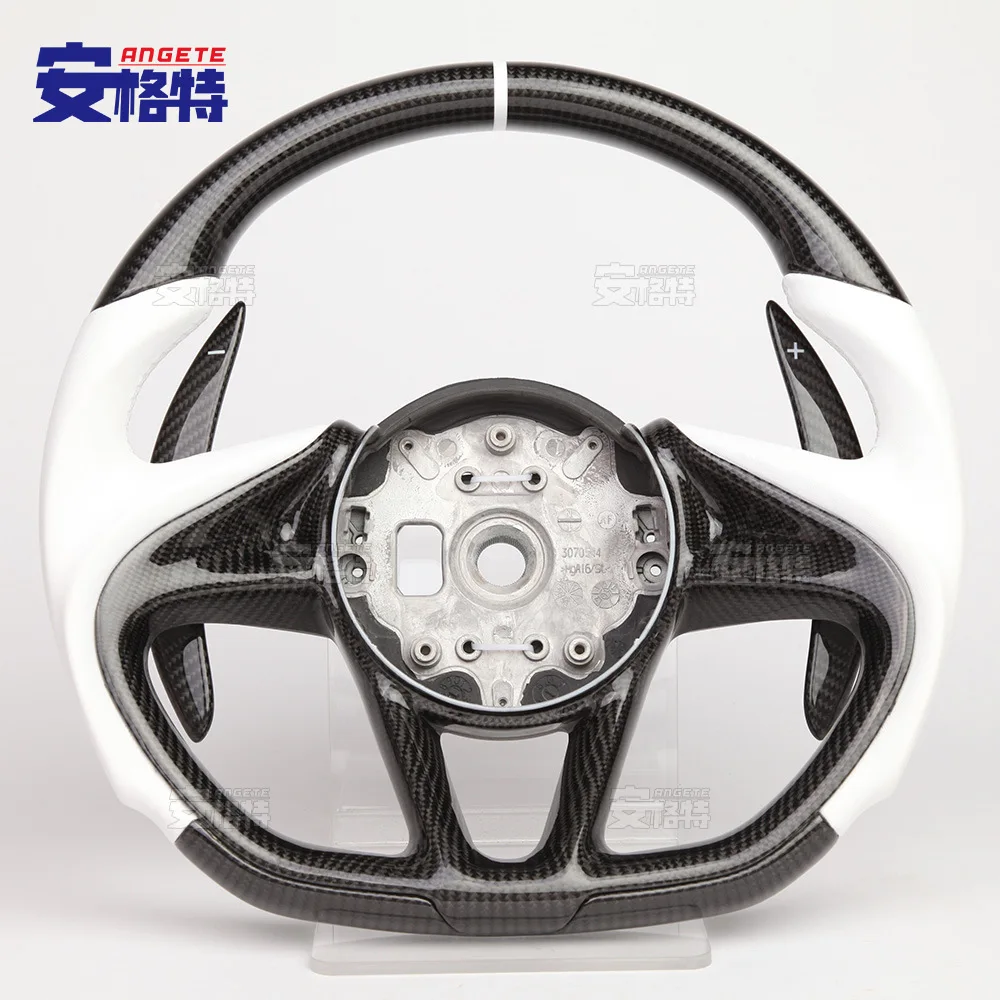 Suitable for McLaren 720S 570 white punched leather carbon fiber car modification steering wheel customization
Suitable for McLaren 720S 570 white punched leather carbon fiber car modification steering wheel customization