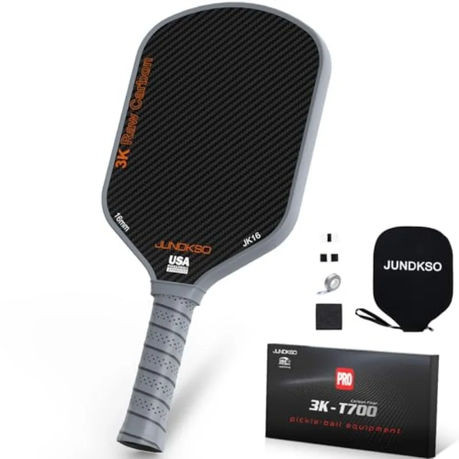 Professional Pickleball Paddles- T700 Carbon Fiber Pickle Racket- 3K Raw Carbon Frosted Surface for Enhanced Spin and Friction
Professional Pickleball Paddles- T700 Carbon Fiber Pickle Racket- 3K Raw Carbon Frosted Surface for Enhanced Spin and Friction