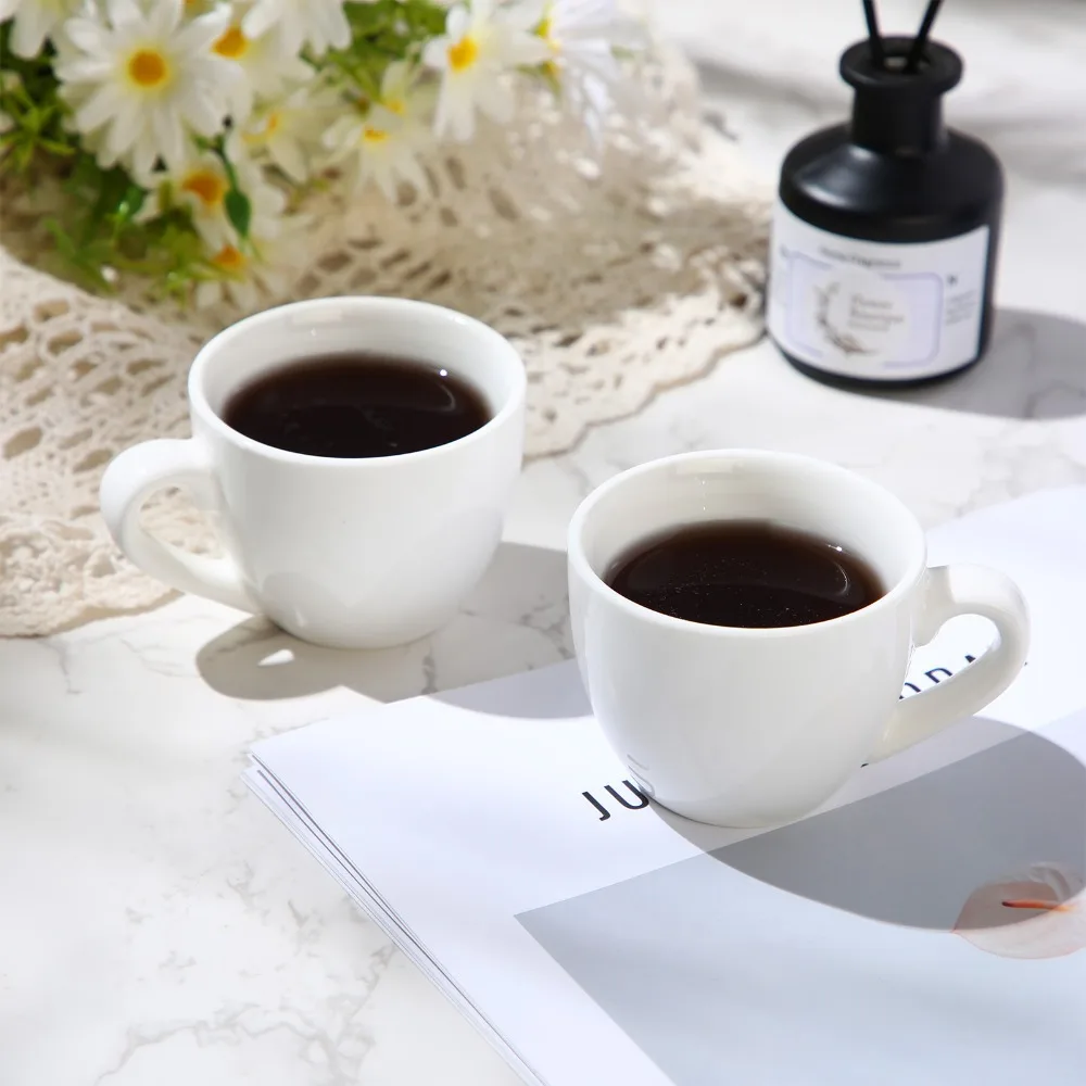 16pcs Porcelain Espresso Cup Set White Tiny Ceramic Coffee & Tea Mugs for Cafes Offices Homes and Restaurants (3oz, Classic)
16pcs Porcelain Espresso Cup Set White Tiny Ceramic Coffee & Tea Mugs for Cafes Offices Homes and Restaurants (3oz, Classic)