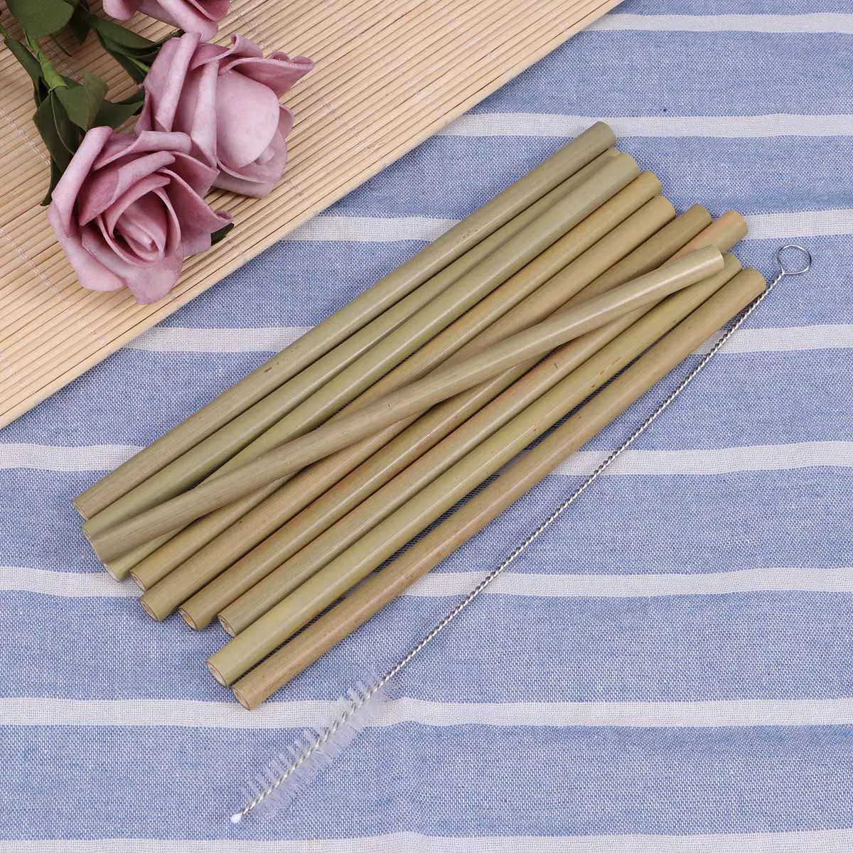 11Pcs 19.5cm Bamboo Straw Set Reusable Biodegradable Eco Friendly Drinking Straws for Kids and Adults with Cleaning
11Pcs 19.5cm Bamboo Straw Set Reusable Biodegradable Eco Friendly Drinking Straws for Kids and Adults with Cleaning