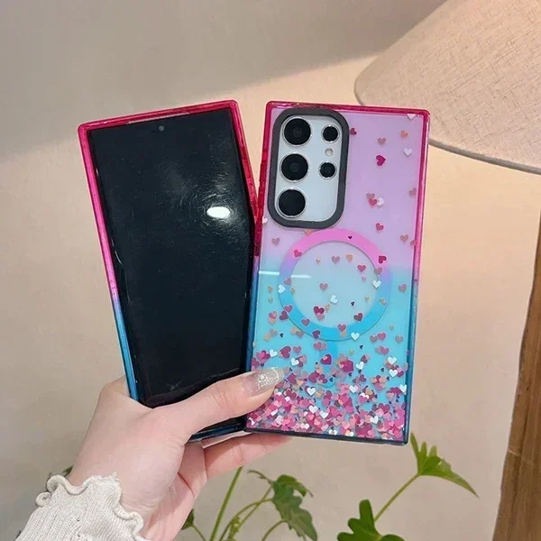 Mini Hearts Colorful Border Magnetic Case for Samsung Galaxy S25 S24 S23 Ultra Plus S25+ S25U Protective Cover
Mini Hearts Colorful Border Magnetic Case for Samsung Galaxy S25 S24 S23 Ultra Plus S25+ S25U Protective Cover