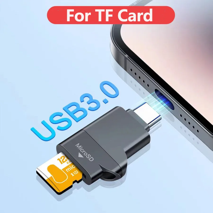 USB 3.0 Type C TF Card Reader Mini High Speed Memory Card Adapter for Samsung Xiaomi Huawei Laptop Computer Smart Card Reader
USB 3.0 Type C TF Card Reader Mini High Speed Memory Card Adapter for Samsung Xiaomi Huawei Laptop Computer Smart Card Reader