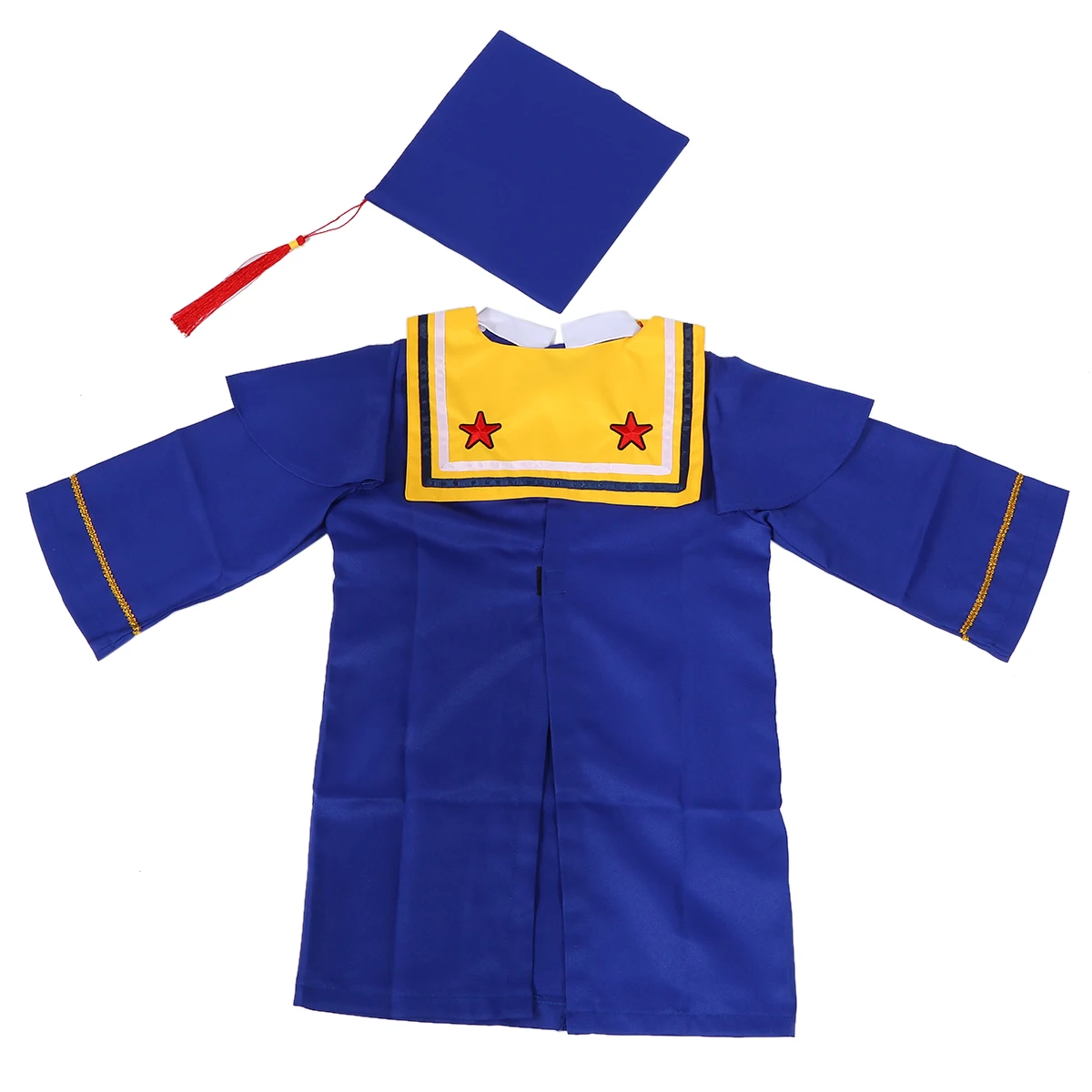 2 pcs Children Graduation Gown Kids Costume Kindergarten Tassel Hat Dress Breathable Comfortable Design Perfect Photographing
2 pcs Children Graduation Gown Kids Costume Kindergarten Tassel Hat Dress Breathable Comfortable Design Perfect Photographing