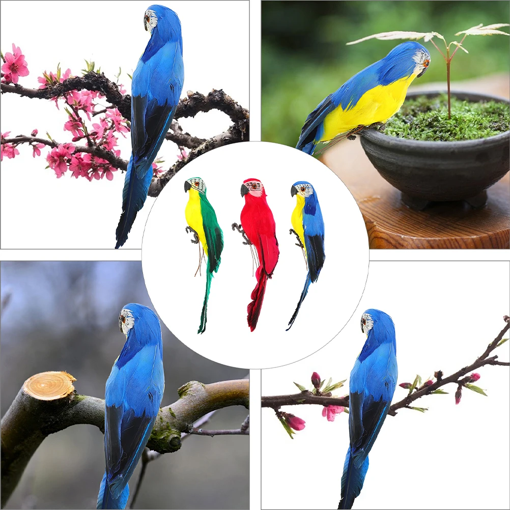Parrot Decorative Ornaments Artificial Bird Figurines Tropical Decor Foam Made Lifelike Home Accessories
Parrot Decorative Ornaments Artificial Bird Figurines Tropical Decor Foam Made Lifelike Home Accessories