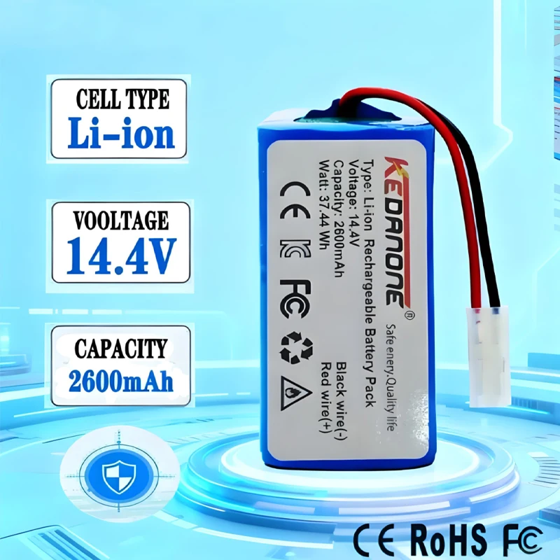 14.8V 3500mAh 14.4V Lithium Battery For ILIFE A4 A4s V7 A6 V7s Plus Robot Vacuum Cleaner ILife 4S1P Real Capacity
14.8V 3500mAh 14.4V Lithium Battery For ILIFE A4 A4s V7 A6 V7s Plus Robot Vacuum Cleaner ILife 4S1P Real Capacity