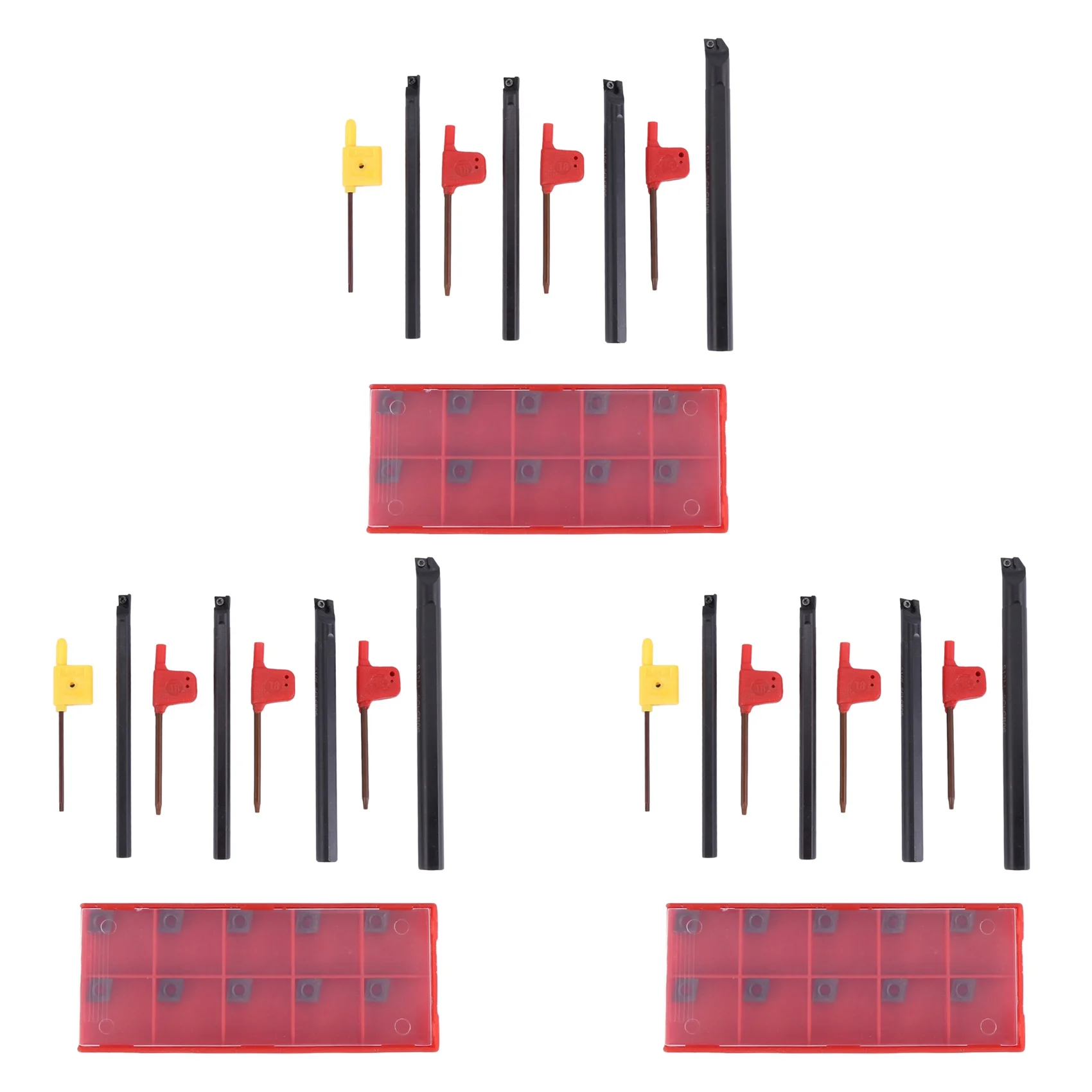 A96I-3 Set Of 7/8/10/12Mm Sclcr Lathe Boring Bar Tool Holder+10Pcs Ccmt 0602 Inserts
A96I-3 Set Of 7/8/10/12Mm Sclcr Lathe Boring Bar Tool Holder+10Pcs Ccmt 0602 Inserts