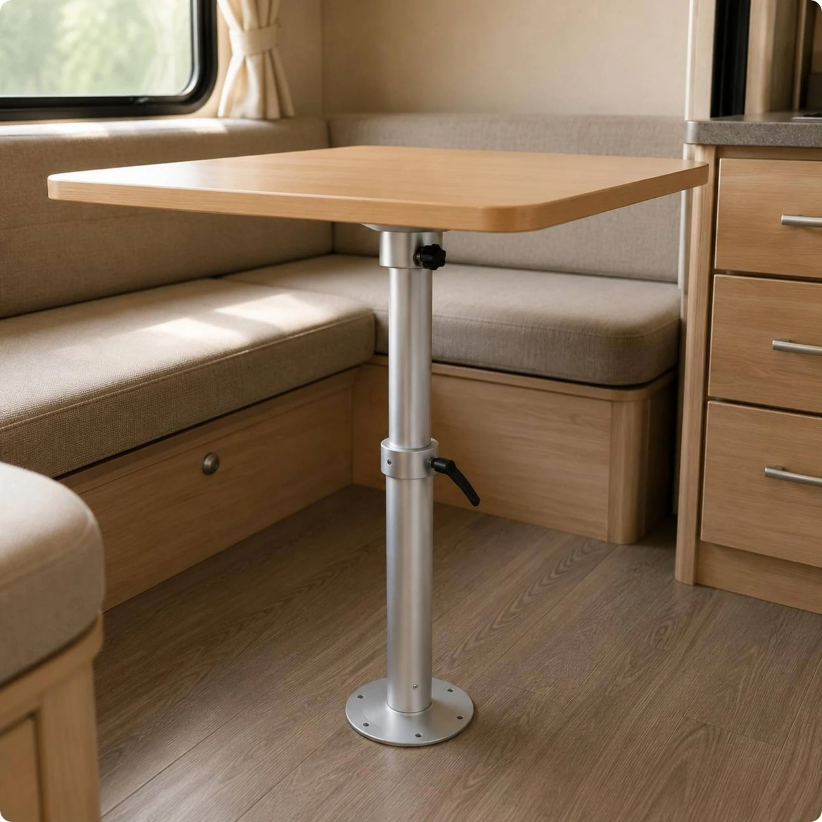 Adjustable RV Table Leg Aluminum Alloy RV Table Leg Heavy Duty Space Saving for Motorhome
Adjustable RV Table Leg Aluminum Alloy RV Table Leg Heavy Duty Space Saving for Motorhome