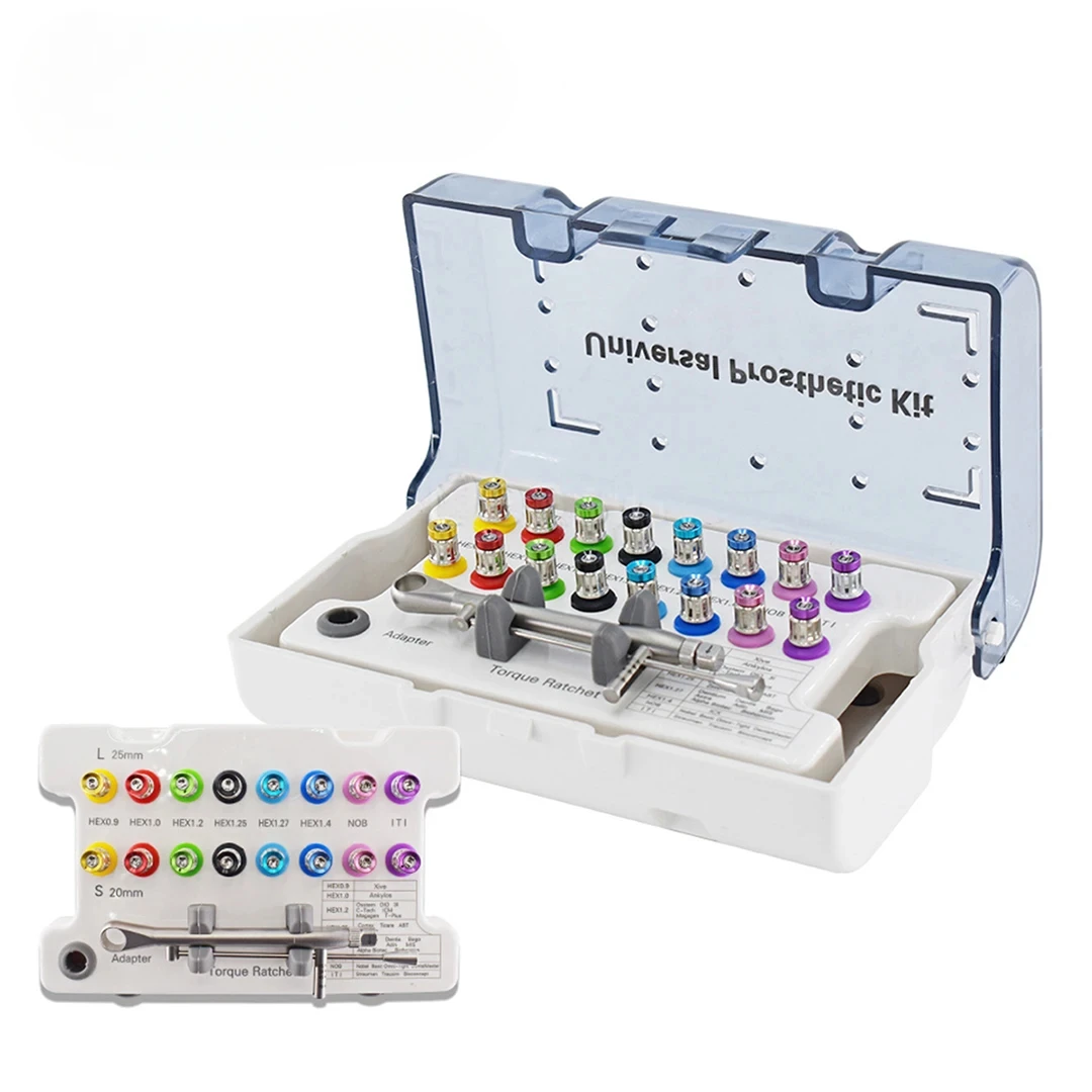 Dentals Universal Implants Torque Screwdrivers Wrench Dentals Implants Restoration Tool Kit 10-70NCM
Dentals Universal Implants Torque Screwdrivers Wrench Dentals Implants Restoration Tool Kit 10-70NCM
