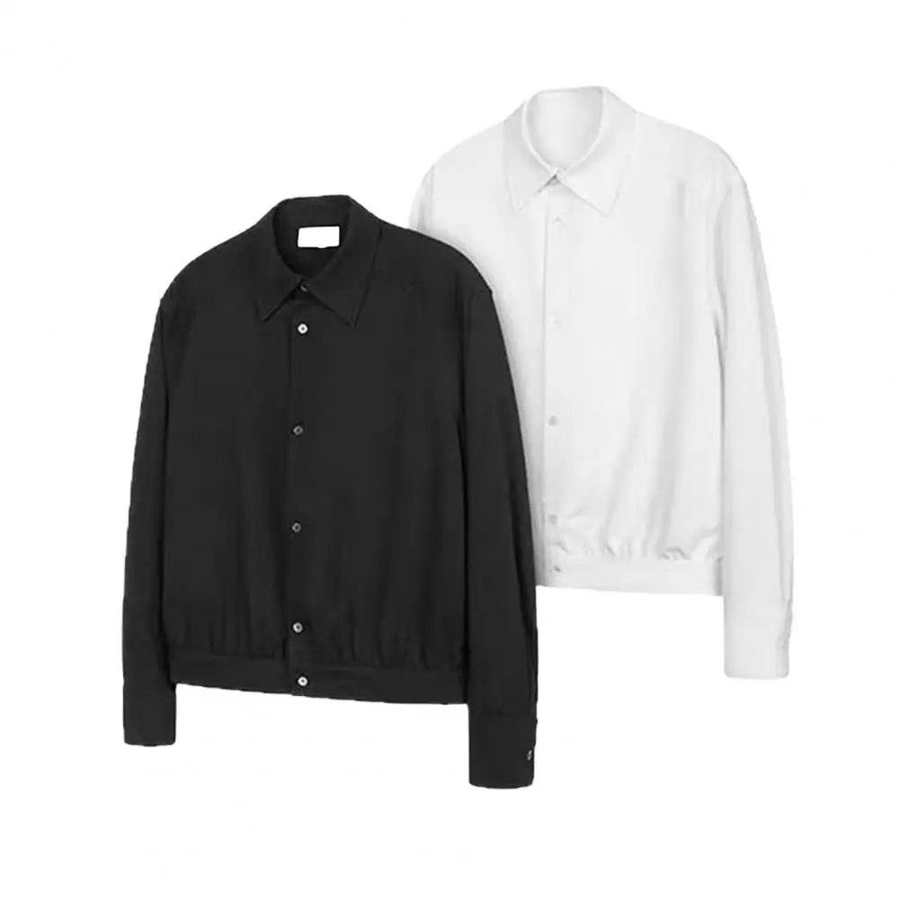 Men Shirt Men's Lapel Long Sleeve Single-breasted Shirt Lightweight Spring Outerwear for Quick-drying Breathable Daily Wear
Men Shirt Men's Lapel Long Sleeve Single-breasted Shirt Lightweight Spring Outerwear for Quick-drying Breathable Daily Wear