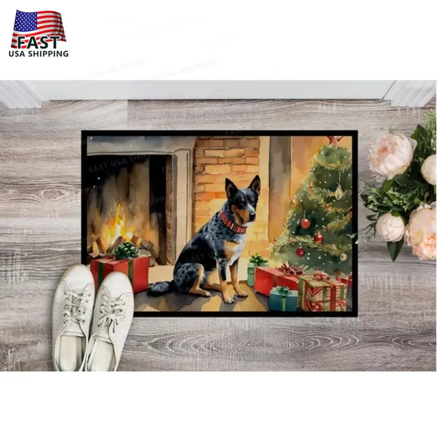 Australian Cattle Dog Cozy Christmas Doormat Front Door Mat Indoor Outdoor Rugs For Entryway Non Slip Washable Low Pile 24H X 3
Australian Cattle Dog Cozy Christmas Doormat Front Door Mat Indoor Outdoor Rugs For Entryway Non Slip Washable Low Pile 24H X 3