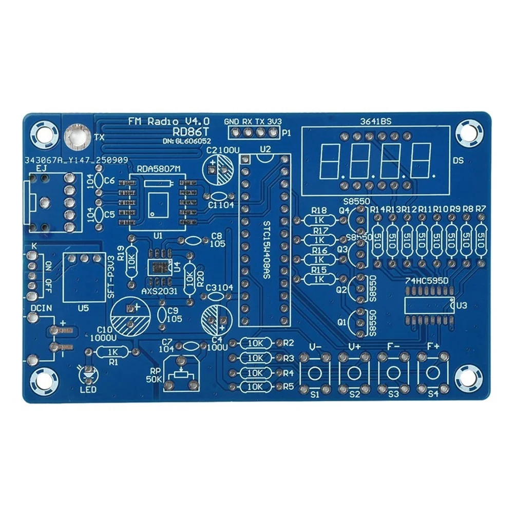 Radio DIY Kit for Soldering Practice Featuring RDA5807M Module Strong Anti Interference Performance and 30cm Antenna
Radio DIY Kit for Soldering Practice Featuring RDA5807M Module Strong Anti Interference Performance and 30cm Antenna