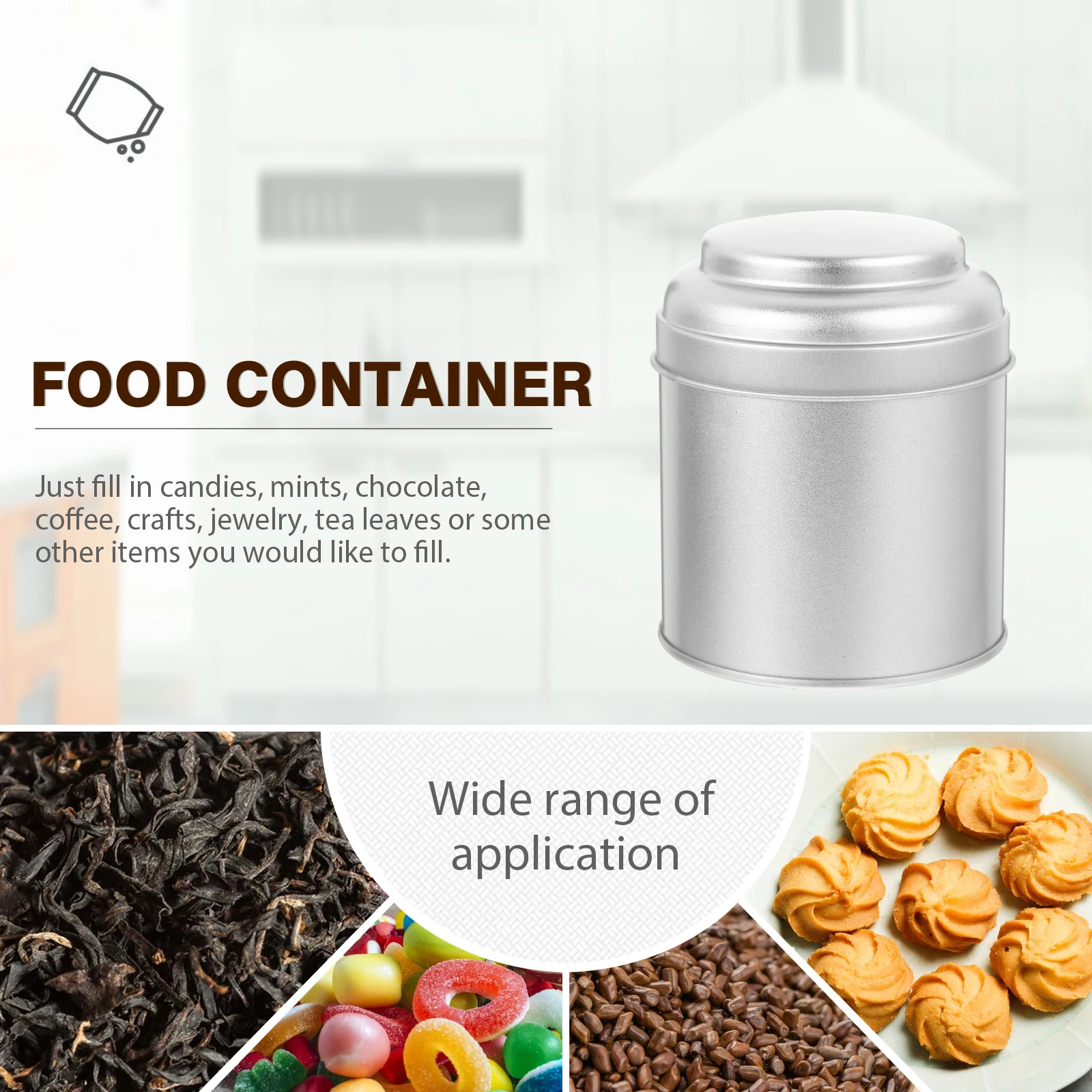 6pcs Tea Tinplate Jars Silver Loose Leaf Canisters Airtight Lids Containers Large Capacity Coffee Travel
6pcs Tea Tinplate Jars Silver Loose Leaf Canisters Airtight Lids Containers Large Capacity Coffee Travel