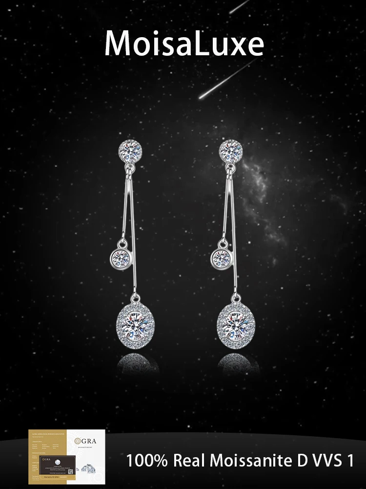 MoisaLuxe Official Store GRA Moissanite Plata Sterling 925 Silver Fashion Jewelry Rotundity Earrings for Women Hoops Piercing
MoisaLuxe Official Store GRA Moissanite Plata Sterling 925 Silver Fashion Jewelry Rotundity Earrings for Women Hoops Piercing